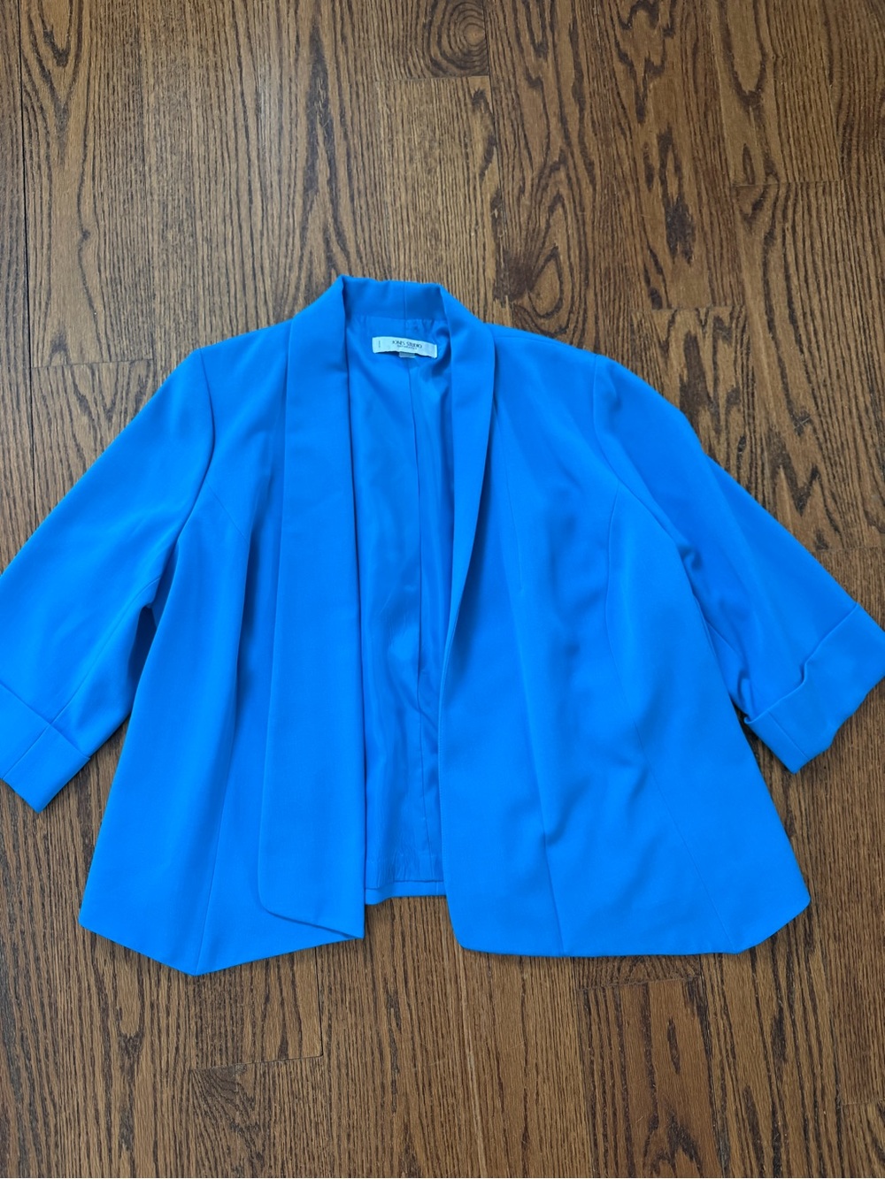 Jones Studio Bright Blue Open-Front Blazer
